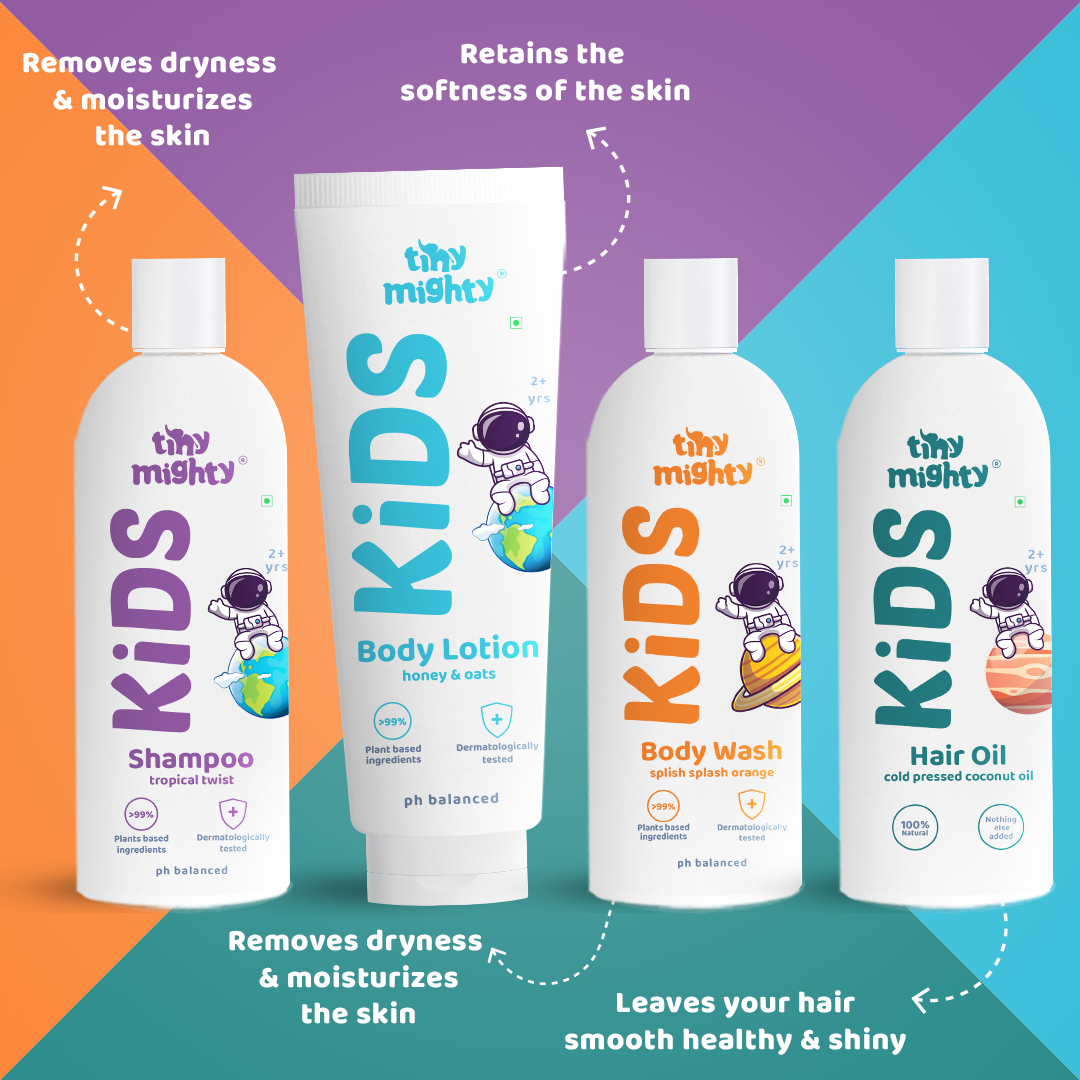 
                  
                    Kids complete care pack B (Hair Shampoo +Body Lotion +Body Wash +Hair Oil)
                  
                