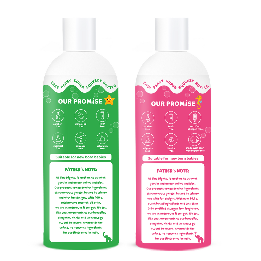 
                  
                    Babies nourishment pack (Hair Shampoo + Massage Oil, 200ml each)
                  
                