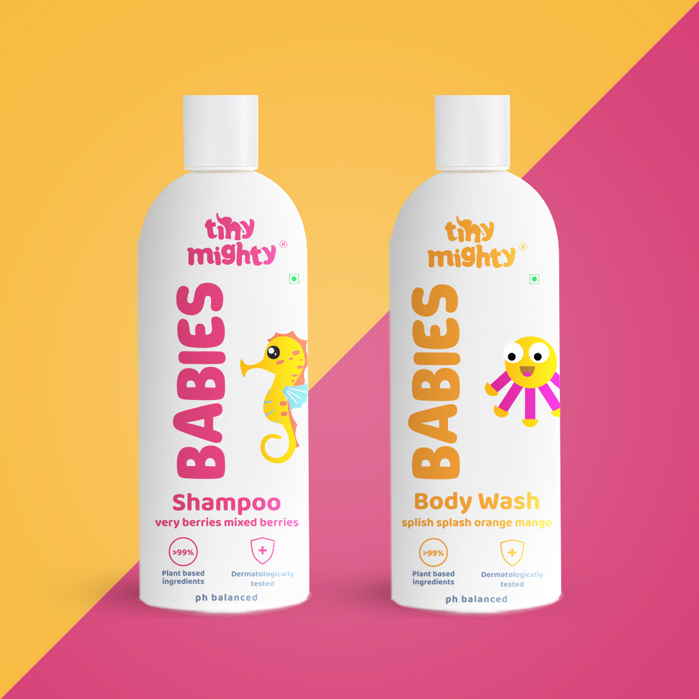 Babies hair and body care pack (Body Wash + Hair Shampoo, 200ml each)