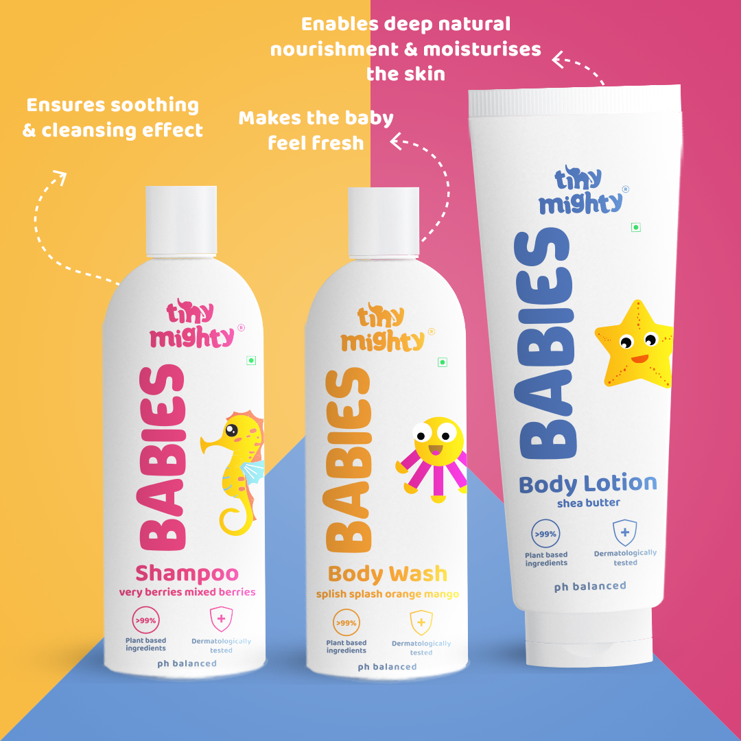 
                  
                    Babies head to toe pack (Body Wash + Body Lotion + Hair Shampoo, 200ml each)
                  
                