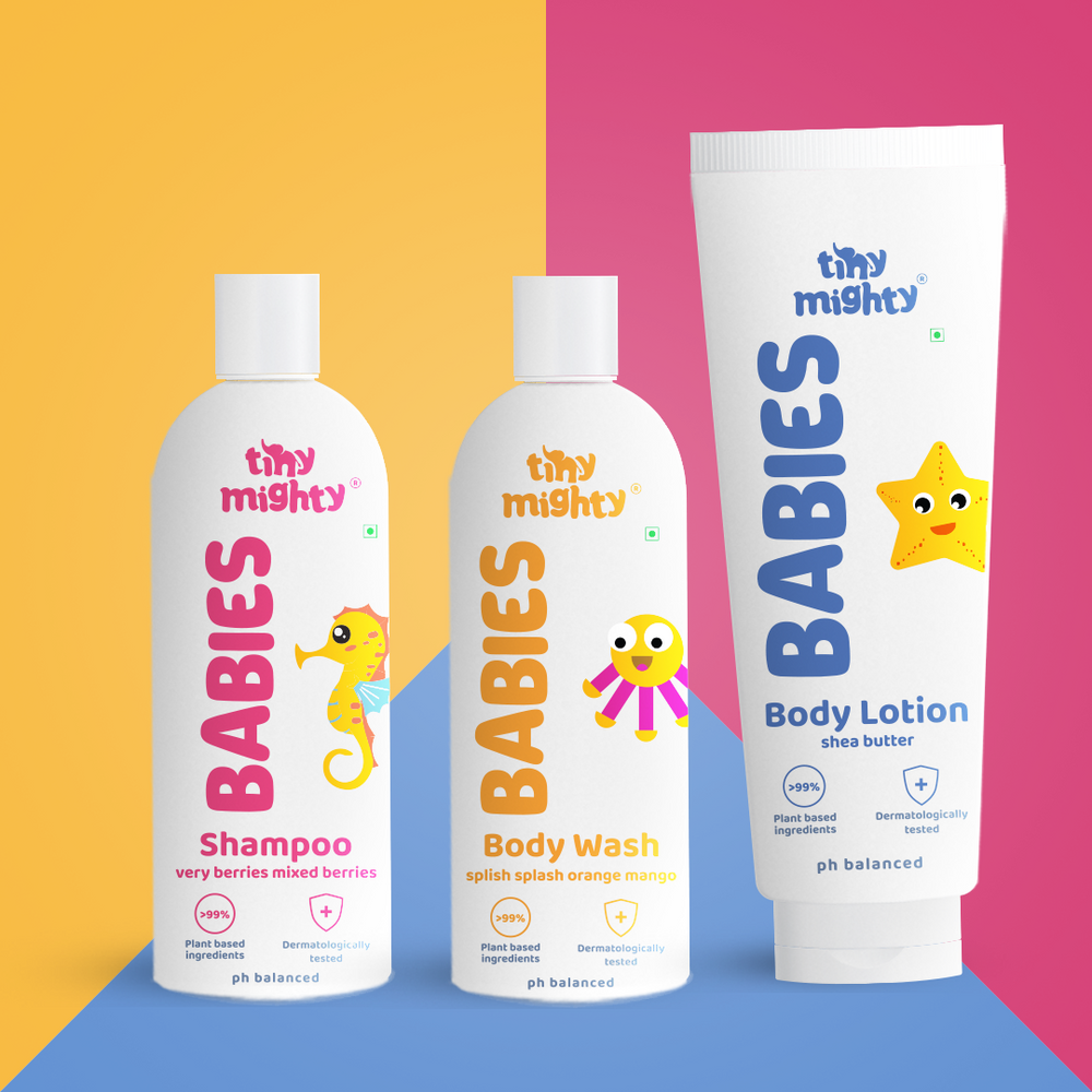 Babies head to toe pack (Body Wash + Body Lotion + Hair Shampoo, 200ml each)