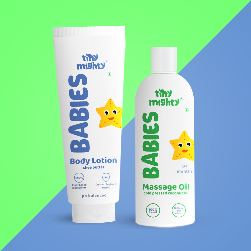 Babies nurture pack (Body Lotion + Massage Oil,200ml each)