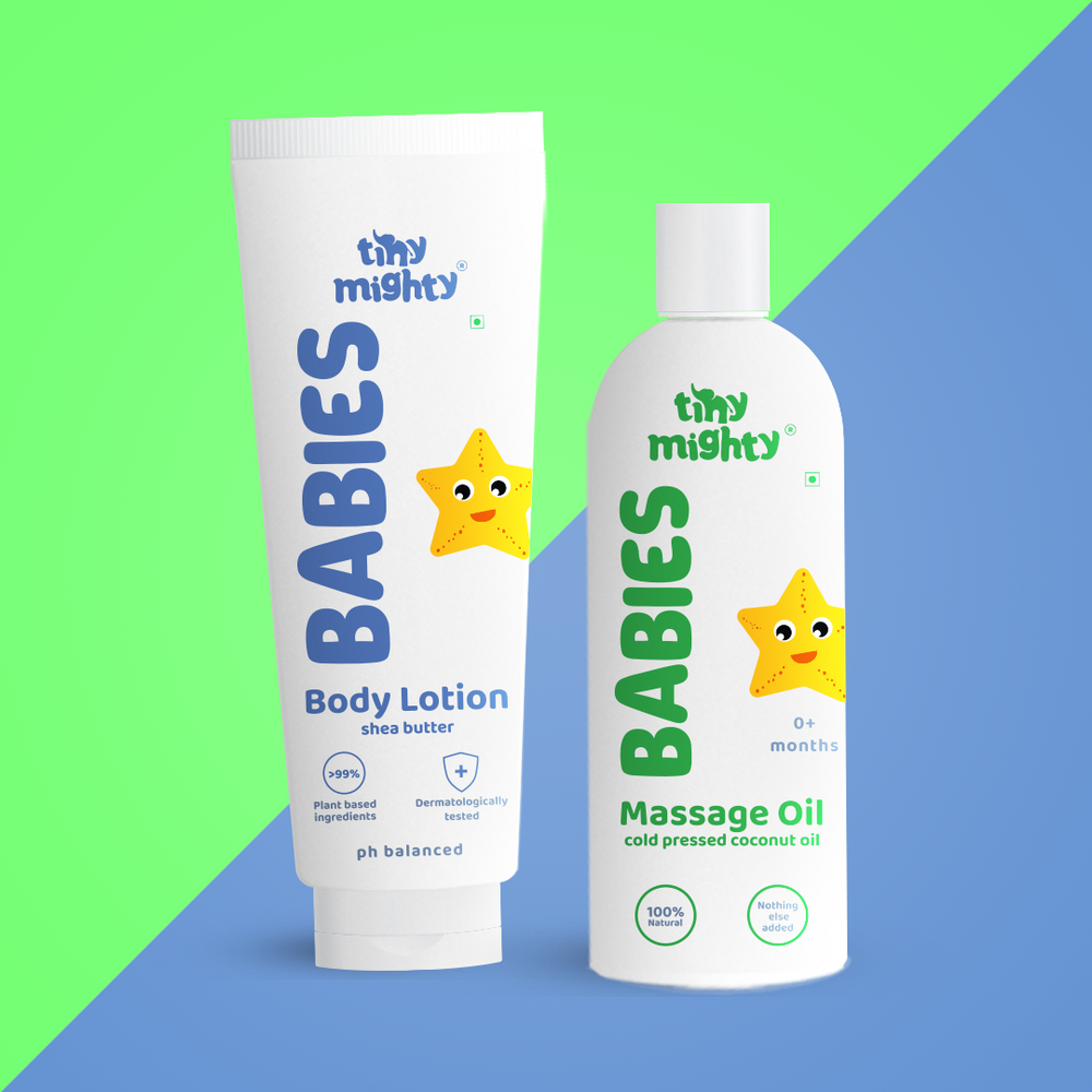 
                  
                    Babies nurture pack (Body Lotion + Massage Oil,200ml each)
                  
                