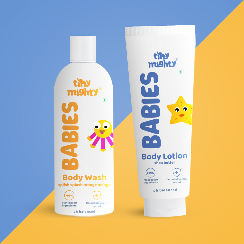 Babies skin friendly pack (Body Wash + Body Lotion, 200ml each)