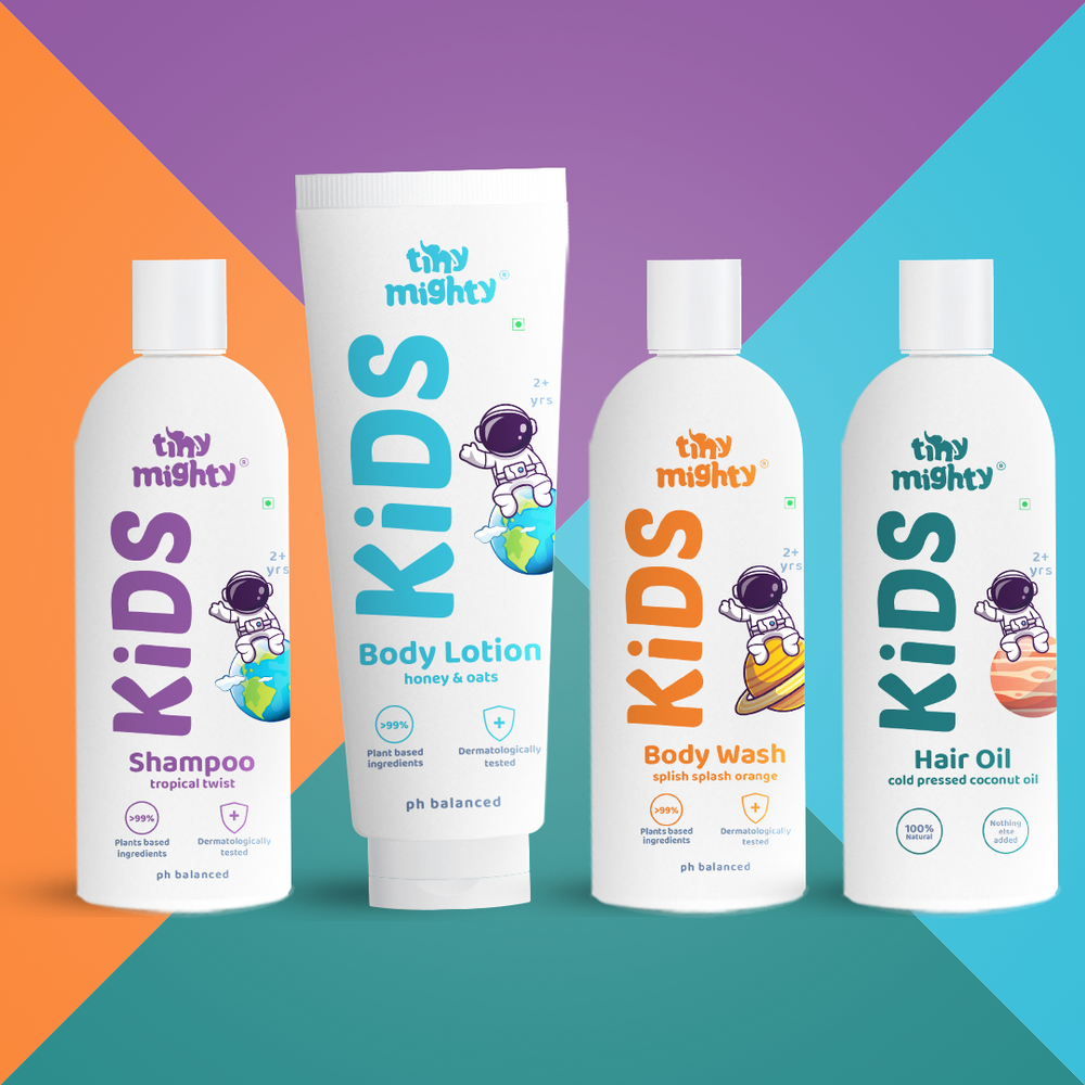 Kids complete care pack B (Hair Shampoo +Body Lotion +Body Wash +Hair Oil)