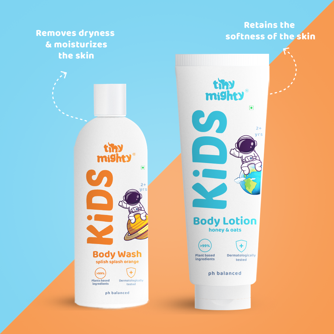 
                  
                    Kids moisturizing and cleansing pack (Body Lotion + Body Wash, 200ml each)
                  
                