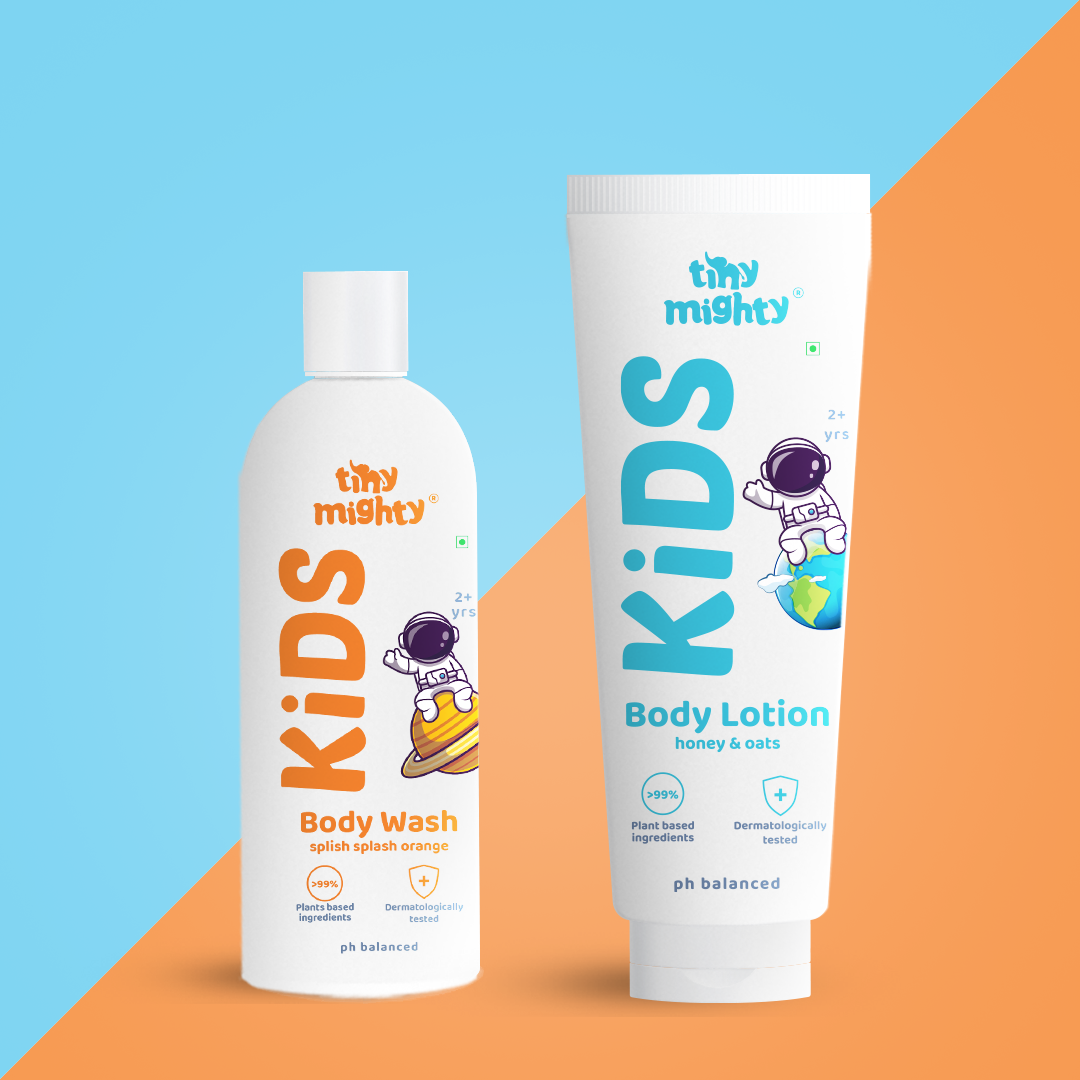 
                  
                    Kids moisturizing and cleansing pack (Body Lotion + Body Wash, 200ml each)
                  
                